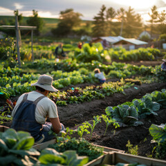 Canadian agriculture field and barn scene