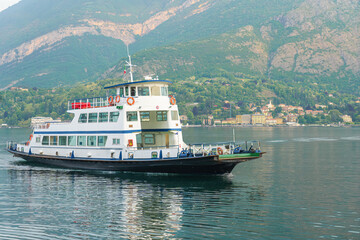 Passenger and Car ferry on Lake Como Itlay