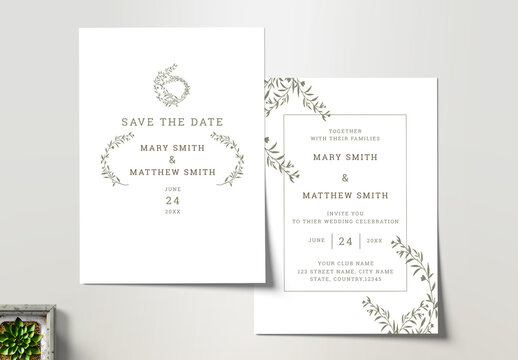 Wedding Invitation Card Layout