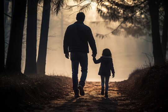 Explore the challenges and triumphs of single parenting, discussing how single mothers and fathers manage dual roles in their childrens lives Focus on theme in resilience, ethereal silhouette of a sin