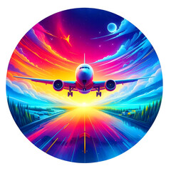 Vibrant Journey | A Colorful Flight Fantasy