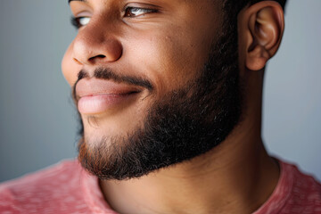 Obraz premium Curvy man advocating for self-esteem and body positivity among young people