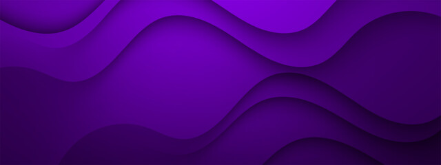 Modern background with flowing purple wave