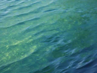 Obraz premium Green surface of the ocean