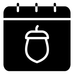 Thanksgiving Icon in Glyph Style