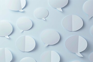 White Paper Speech bubbles