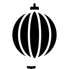 Lantern Icon in Glyph Style