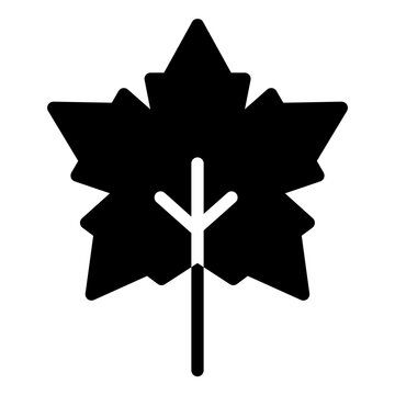 recommend clip art: Maple Leaf Icon in Glyph Style