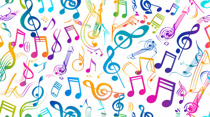 Abstract Classical music hand drawn doodle banner cartoon vector image