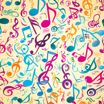 Abstract Classical music hand drawn doodle banner cartoon vector image