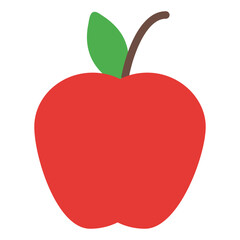 Apple Icon in Flat Style
