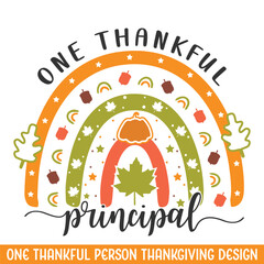 One thankful principal thanksgiving design, thanksgiving svg designs, thankful turkey svg