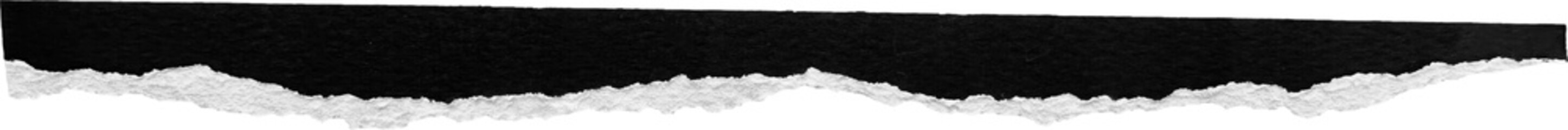 Black & White Torn Paper Strip