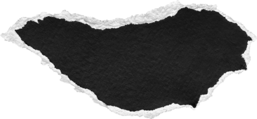 Black & White Torn Paper Piece