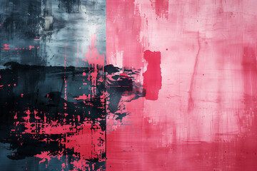  Textured art with grungy brush strokes reminiscent of an unknown artist's style. This abstract wall surface boasts colorful drips, flows, and streaks, adding a vibrant touch to any project! 🎨✨