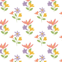 geomatric floral pattern vector design