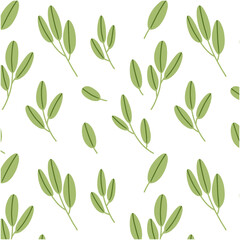 green leaves pattern. endless background