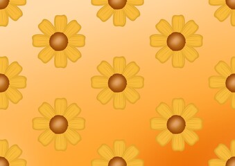 Yellow flowers pattern. Yellow flowers. Sunflower. Season of flowers. Floral pattern. Flowering