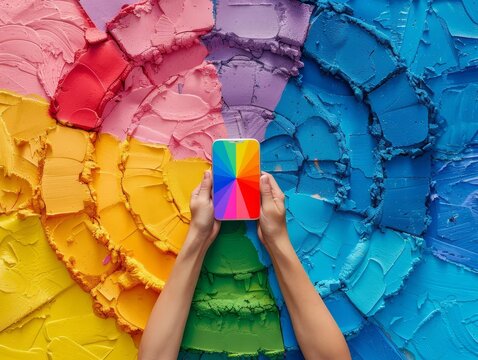 Technology Companies Developing LGBTQInclusive Products and Services, Using innovation to promote equality and accessibility. High-Resolution.