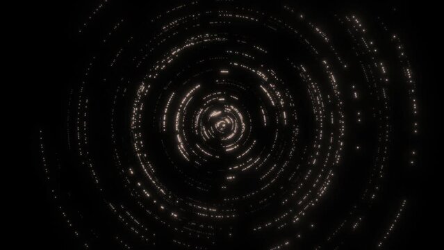 Digital Circular Rotation Background Animation [4K] (Golden)