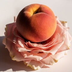 Peach, Pink Rose