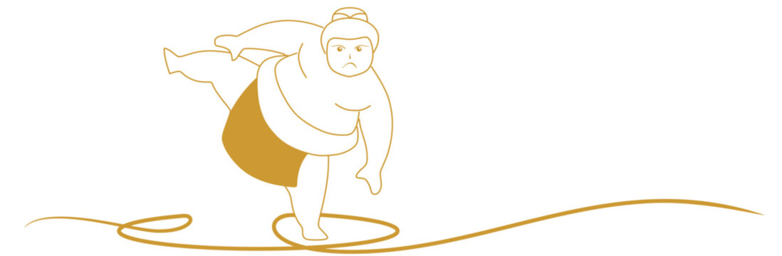 recommend clip art: line art sumo