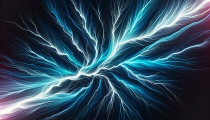 Dynamic Electric Energy Background, Abstract Concept