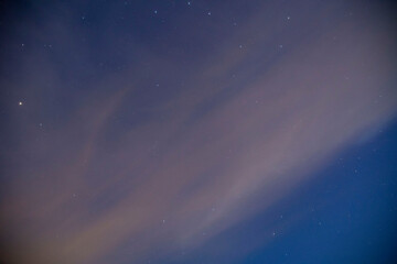 background with stars and clouds