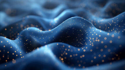 Obraz premium A close-up shot of pulsating polka dot patterns on a textile surface, with intricate details and subtle variations in texture and color creating a sense of movement and depth that