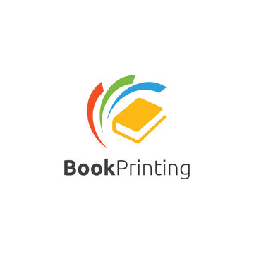 Book Printing Logo Vector Education