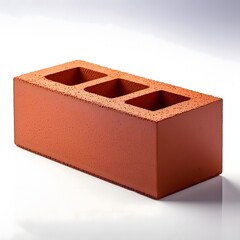 A brick isolated in a white background
