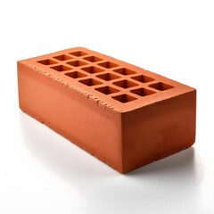 A brick isolated in a white background