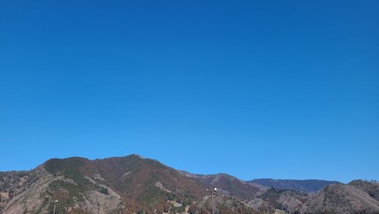 青空と山