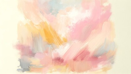 Fototapeta premium Abstract Pastel Brush Strokes, Artistic Background Concept