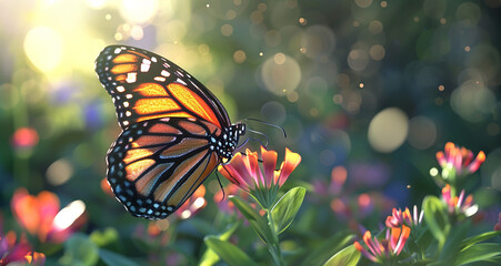 3d Beautiful Pic of Butterfly