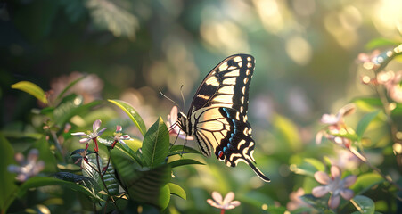 3d Beautiful Pic of Butterfly