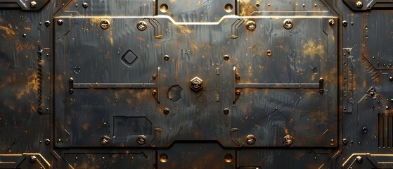 Closeup of Vintage Mechanical Gears and Cogs in Rusty Industrial Metal Machine Background