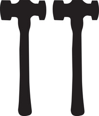 set of hammers silhouette