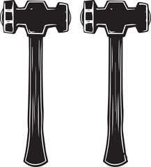 set of hammers silhouette