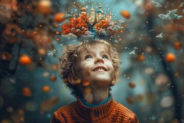 Child imagination, fantasy world