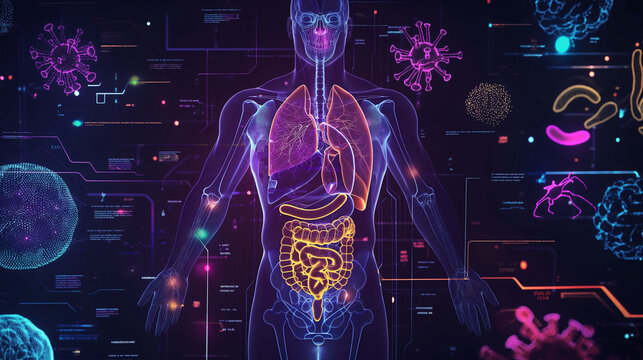 hologram of a human body