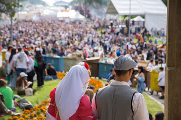 San Isidro, Madrid, Spain, famous day and people are dressing of chulapos