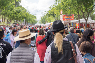 San Isidro, Madrid, Spain, famous day and people are dressing of chulapos