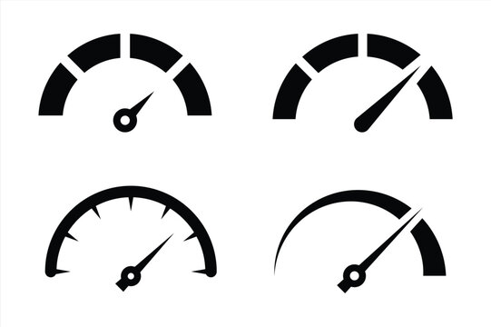 simple speedometer icon. speed indicator icon. fast speed icon vector illustration