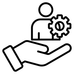 Technical Support Icon Element For Design