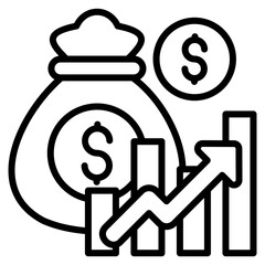 Investment Icon Element For Design
