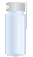 Blue sport water bottle. vector