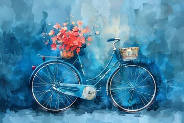 bicycle and flowers