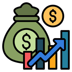 Investment Icon Element For Design
