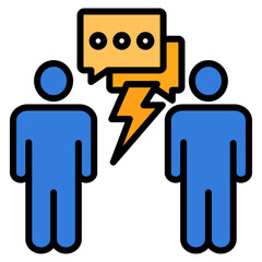 Conflict Resolution Icon Element For Design